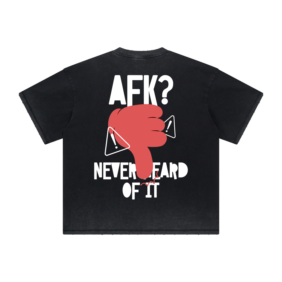 Heavy Fade Bold Typography T-Shirt