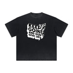 Heavy Fade Bold Typography T-Shirt