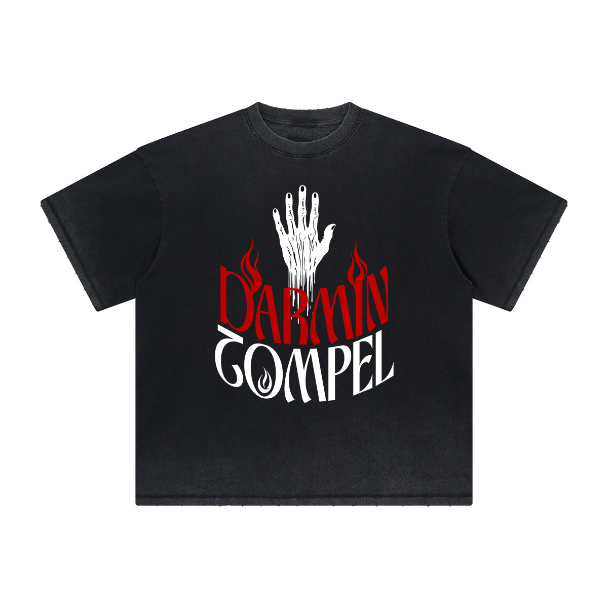 Heavy Fade Bold Typography T-Shirt