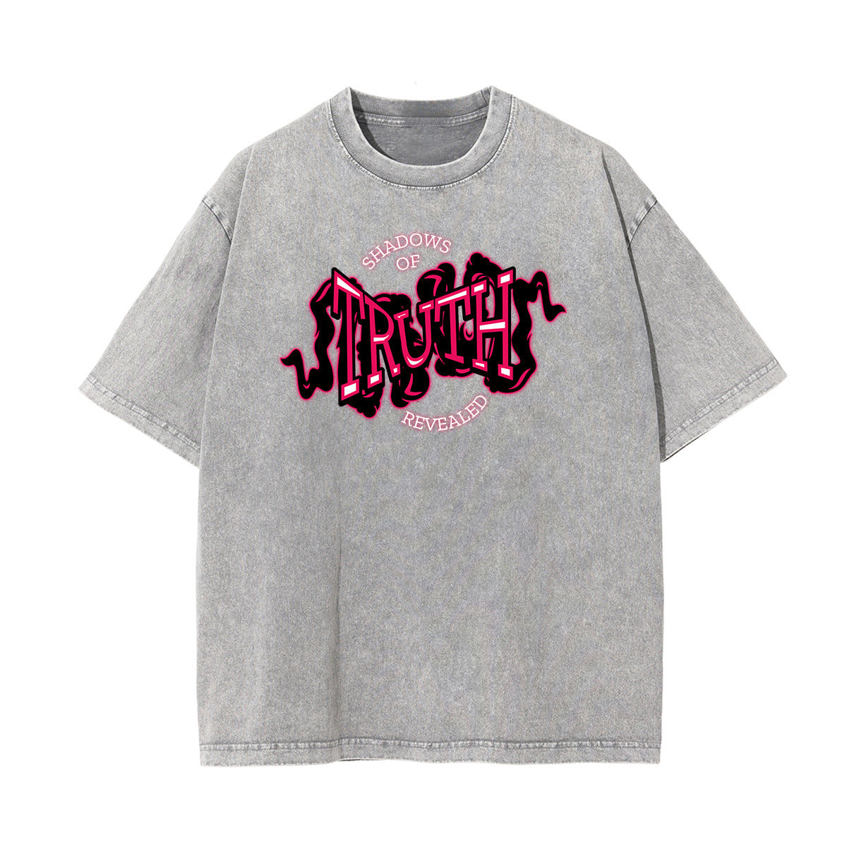 Washed Cotton Graphic Typography T-Shirt