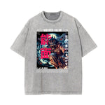 Washed Mystery Mask Graphic Cotton Tee