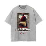 Washed Mystery Mask Graphic Cotton Tee