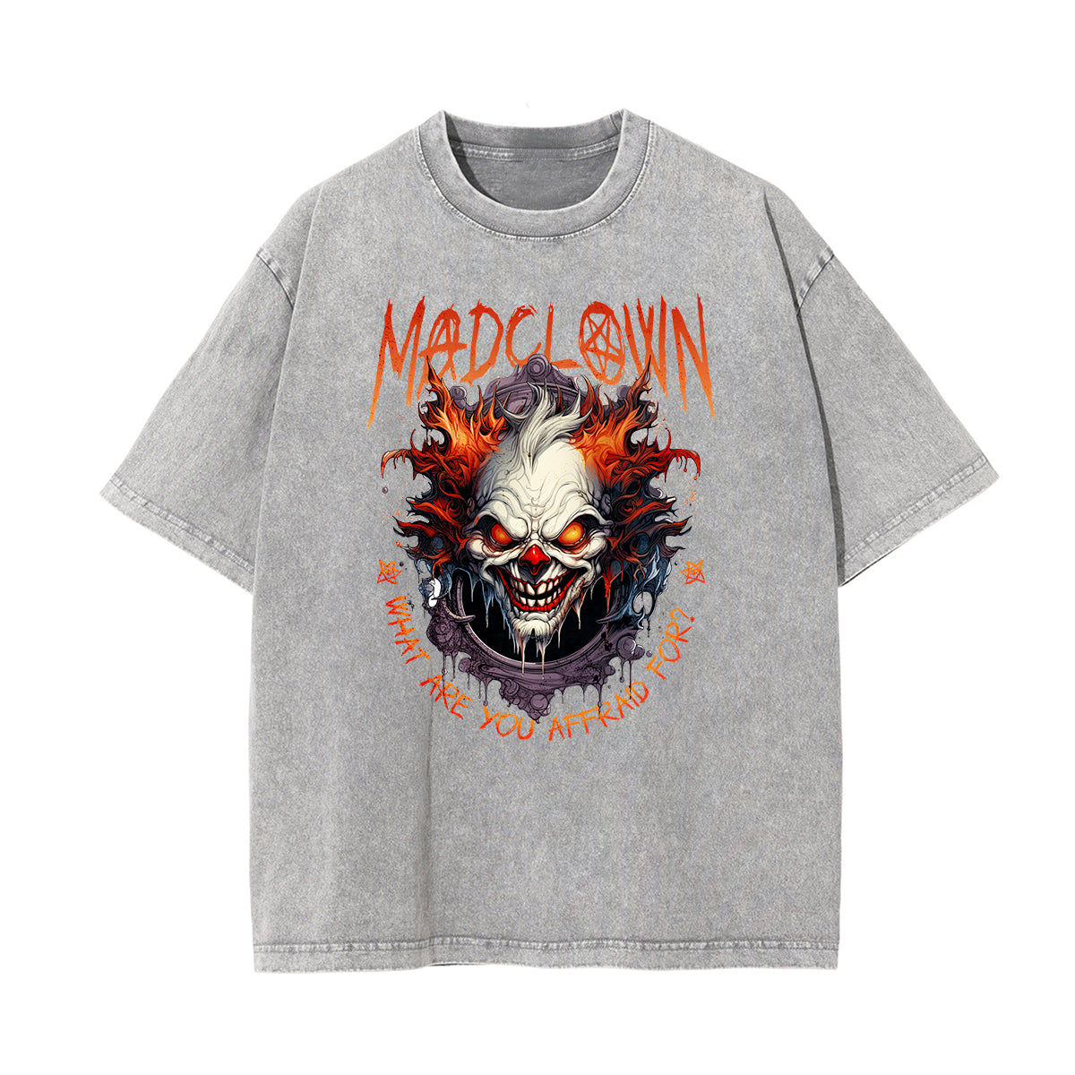 Washed Mystery Mask Graphic Cotton Tee