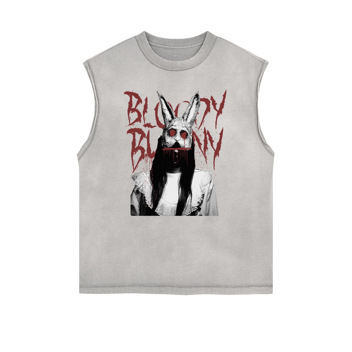 Frayed Edge Mystery Mask Graphic Tank Top