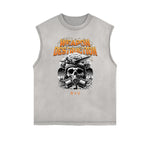 Frayed Edge Mystery Mask Graphic Tank Top