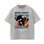 Washed Mystery Mask Graphic Cotton Tee