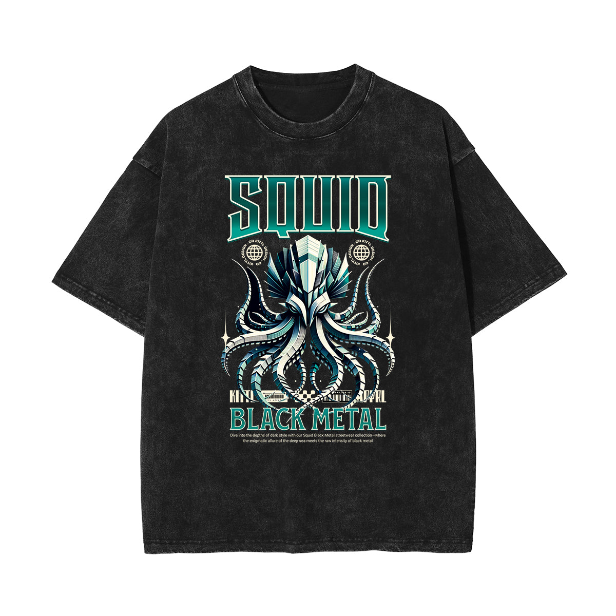 Stone-Washed Dark Aesthetic T-Shirt