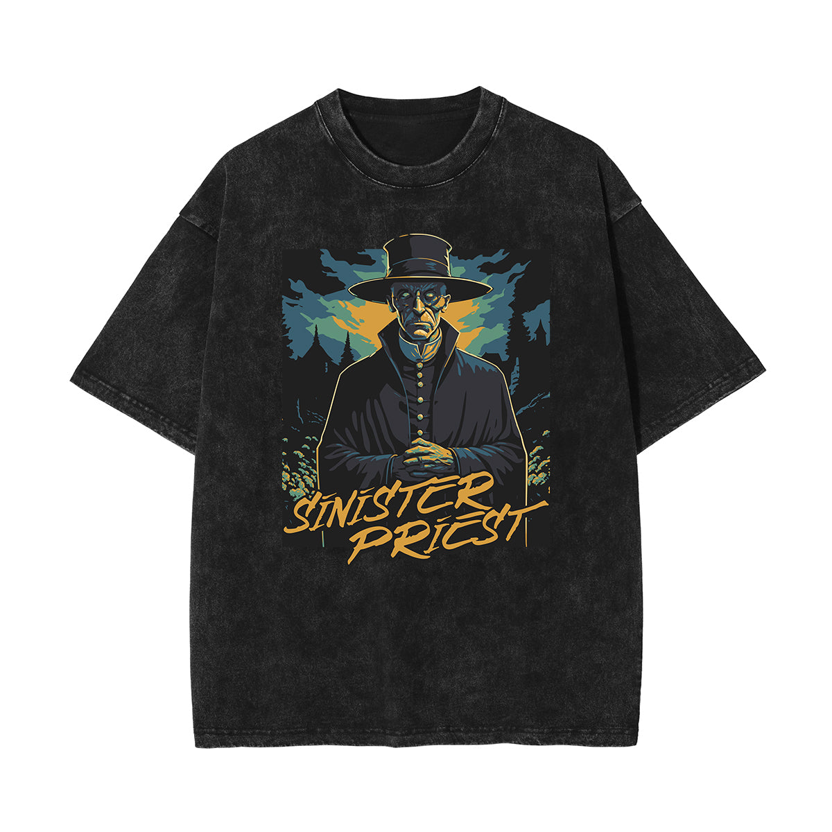 Stone-Washed Dark Aesthetic T-Shirt