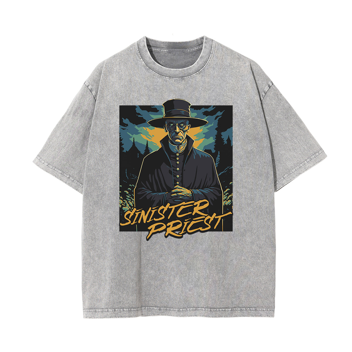 Washed Cotton Dark Aesthetic Tee