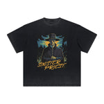 Vintage-Style Frayed Dark Aesthetic Tee