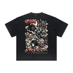 Vintage-Style Frayed Dark Aesthetic Tee