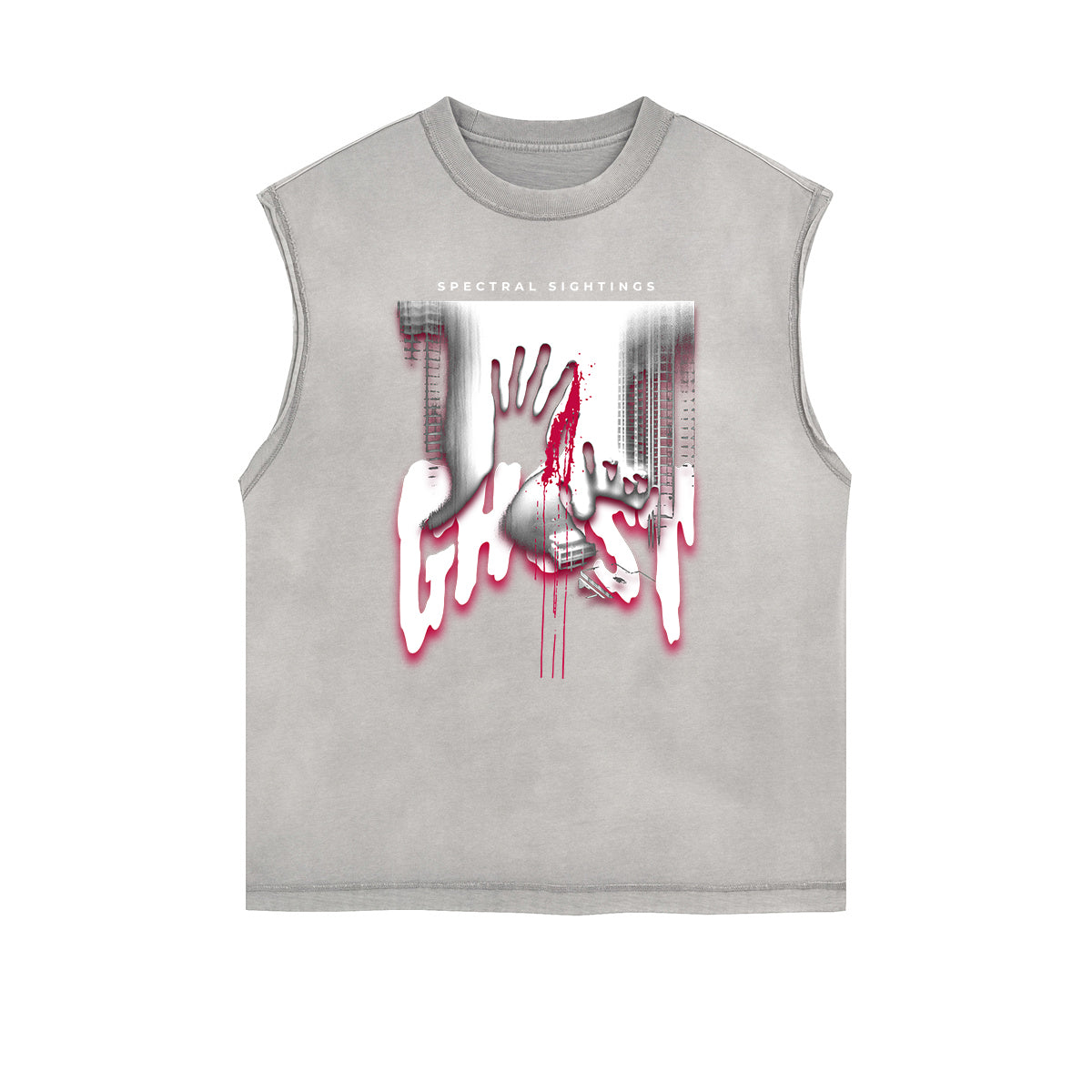 Dark Aesthetic Frayed-Edge Tank Top