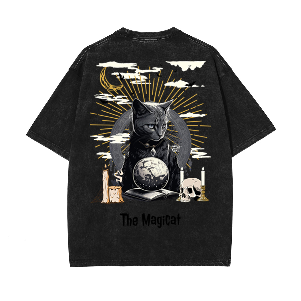 Stone-Washed Dark Aesthetic T-Shirt