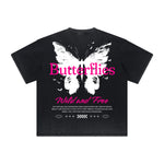 Vintage-Style Frayed Dark Aesthetic Tee