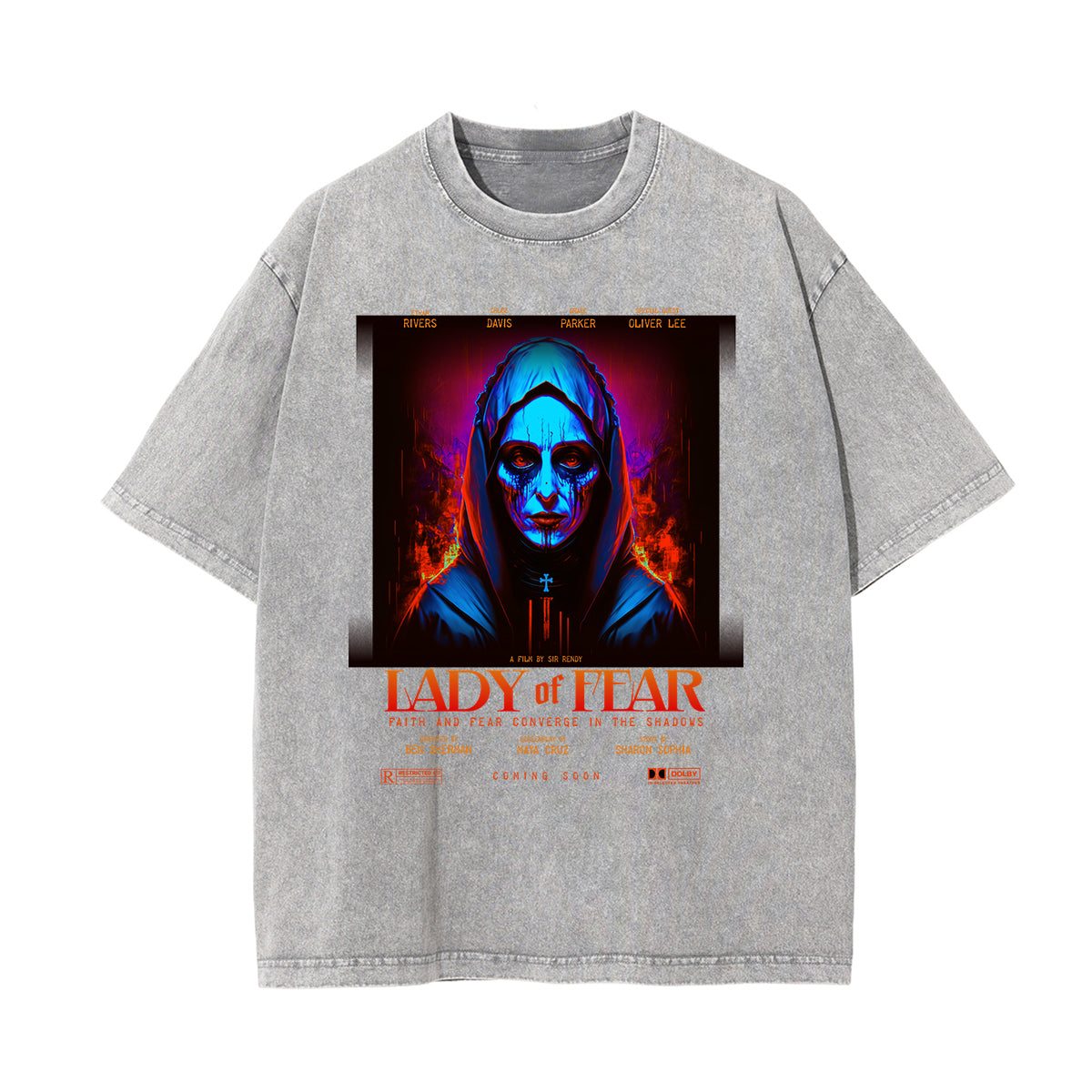 Washed Cotton Dark Aesthetic Tee