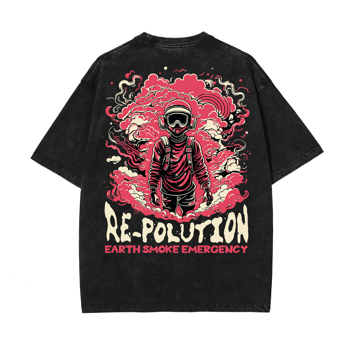 Stone-Washed Dark Aesthetic T-Shirt