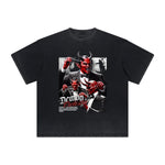 Vintage-Style Frayed Gothic Death Motif Tee