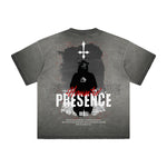 Heavyweight Washed Gothic Death Motif Tee