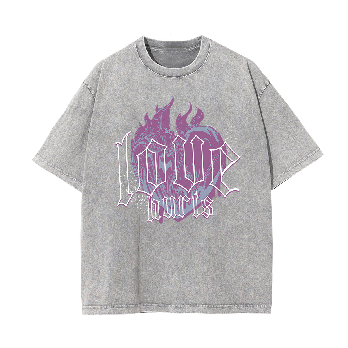 Camiseta gótica con motivo de muerte lavada a la piedra