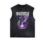 Distressed Gothic Death Motif Tank Top