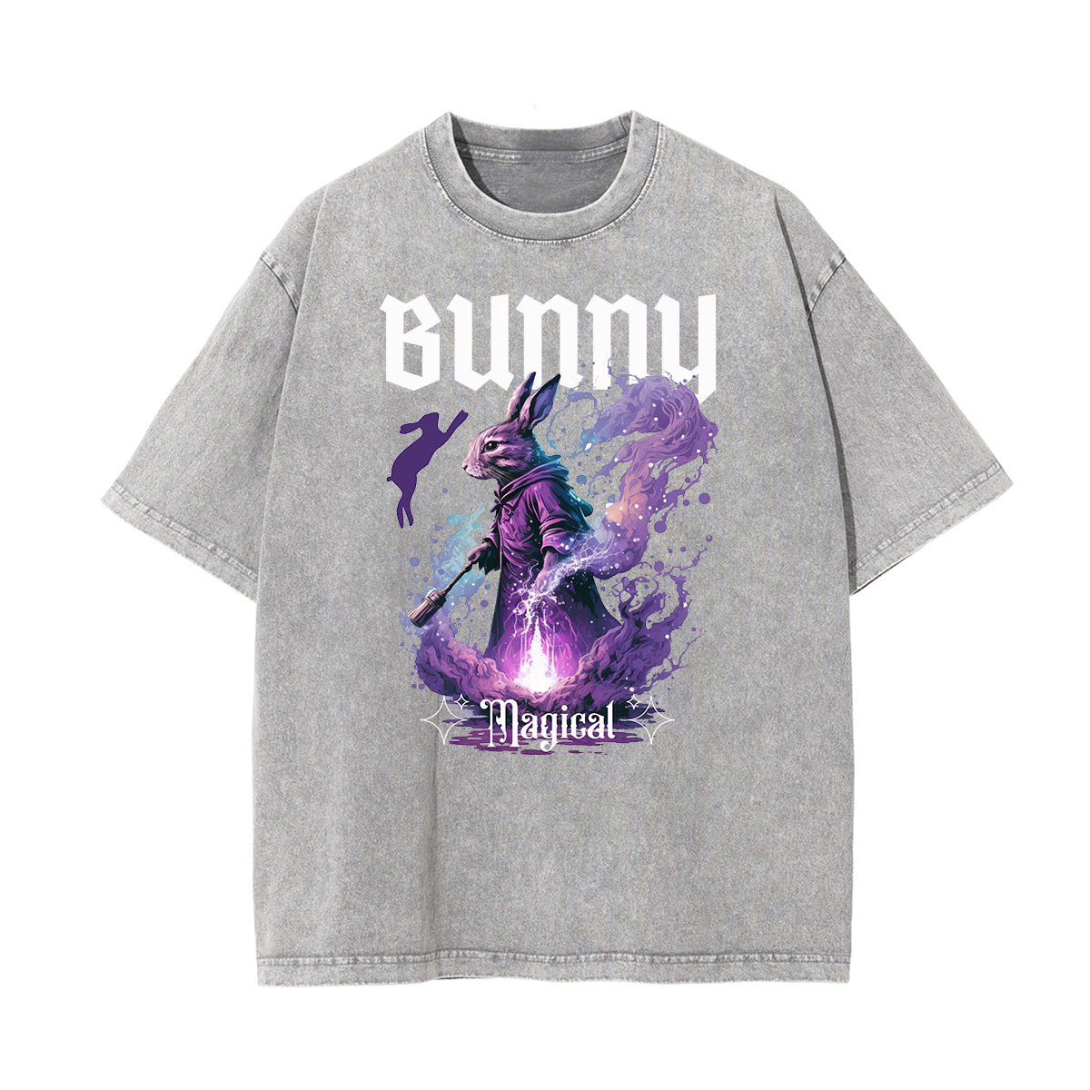 Camiseta gótica con motivo de muerte lavada a la piedra