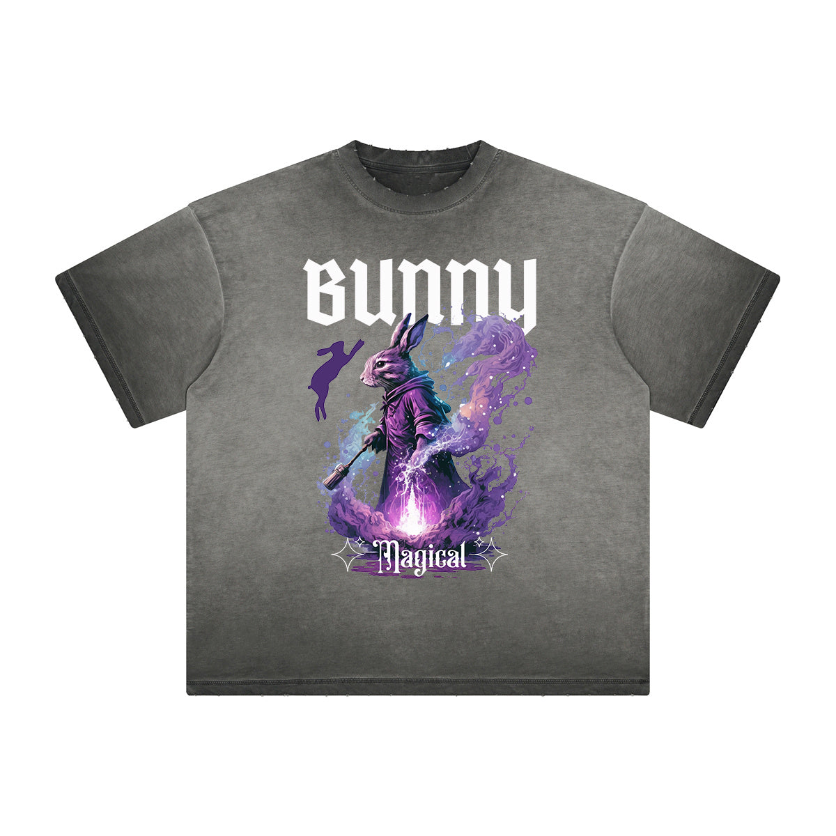 Heavyweight Washed Gothic Death Motif Tee