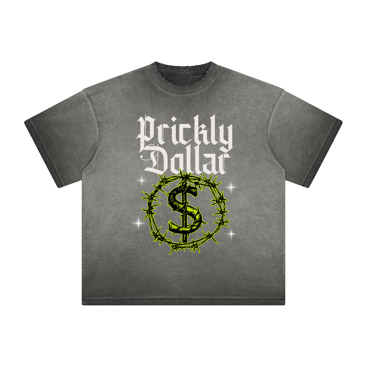 Heavyweight Washed Gothic Death Motif Tee