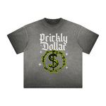 Heavyweight Washed Gothic Death Motif Tee