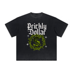 Vintage-Style Frayed Gothic Death Motif Tee