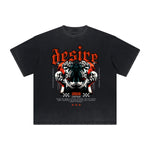 Vintage-Style Frayed Gothic Death Motif Tee