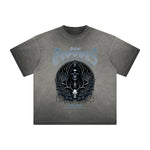 Heavyweight Washed Gothic Death Motif Tee