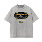 Washed Cotton Flower Graphic Tee