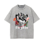 Washed Cotton Flower Graphic Tee