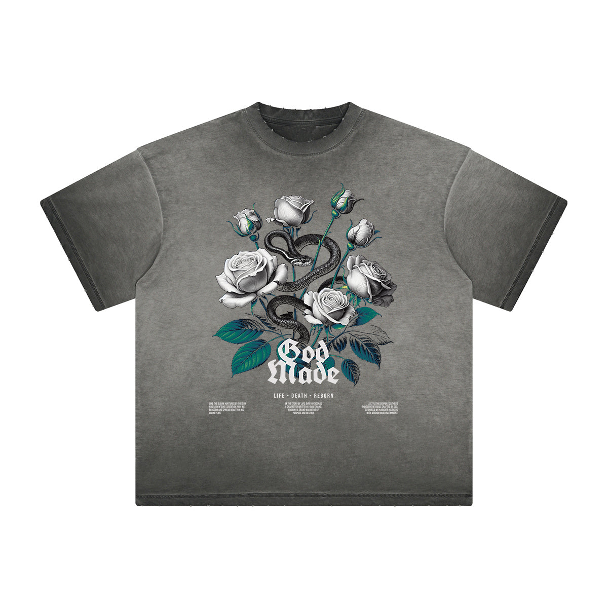 Heavyweight Washed Flower Graphic Tee