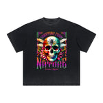 Vintage-Style Frayed Flower Graphic Tee