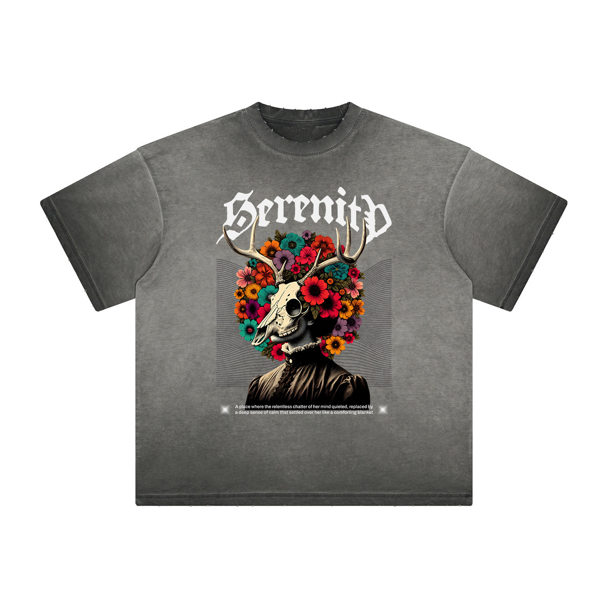 Heavyweight Washed Flower Graphic Tee