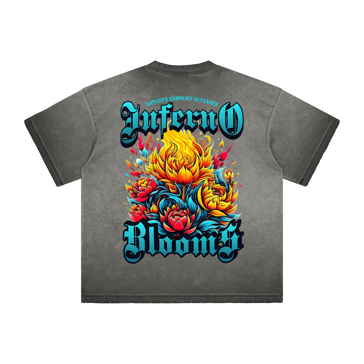 Heavyweight Washed Flame Graphic Tee