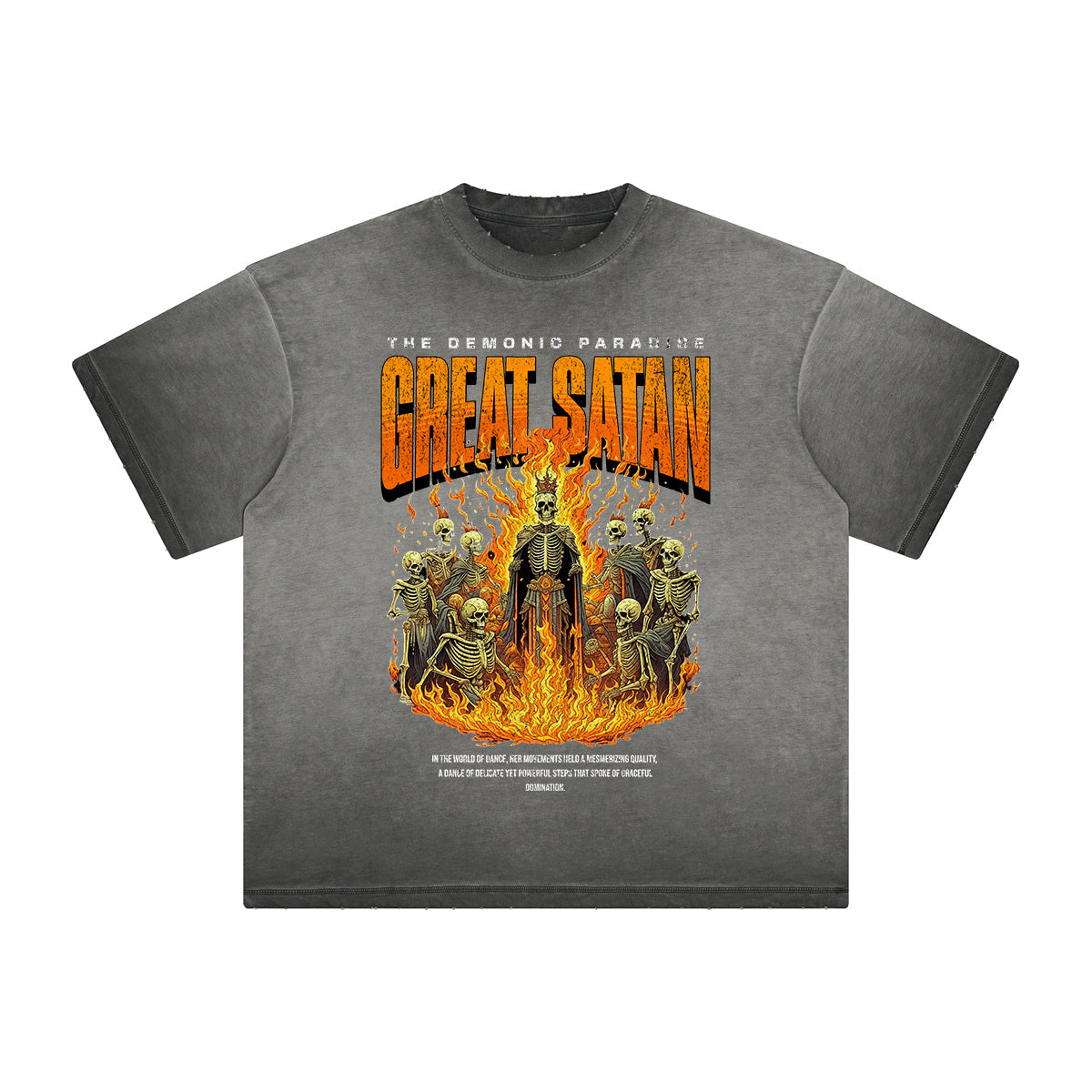 Heavyweight Washed Flame Graphic Tee