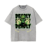 Washed Cotton Flame Graphic Tee