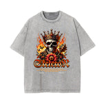 Washed Cotton Flame Graphic Tee