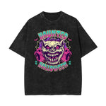 Stone-Washed Flame Graphic T-Shirt