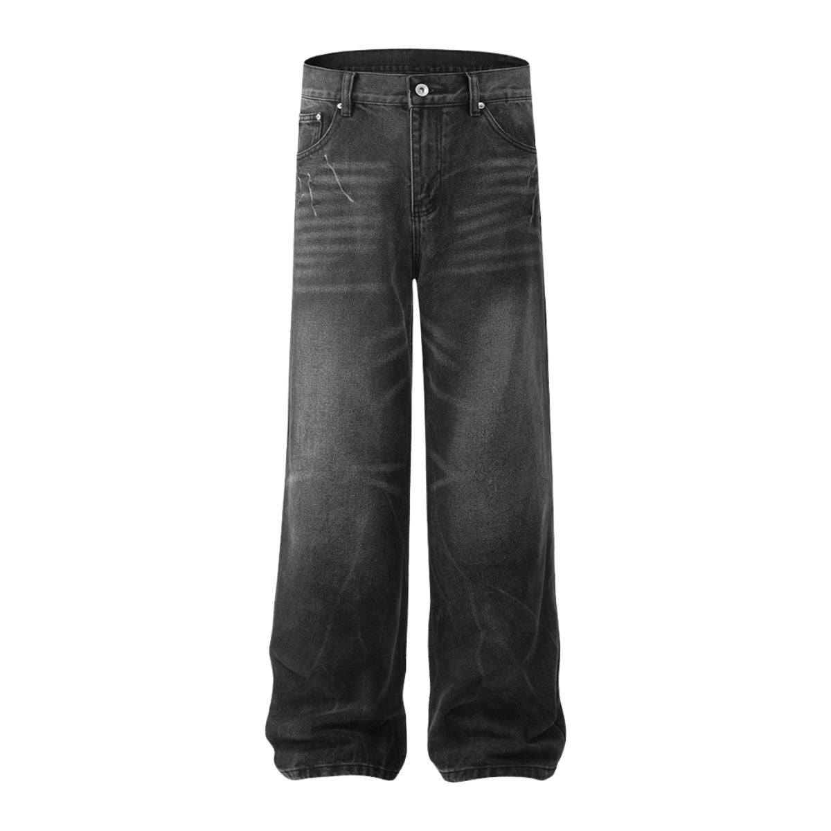 Wrinkle Wash Vintage Loose Jeans