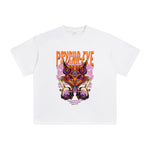 Psycho Cat Hip Hop Graphic T Shirt-INNBLAC Fashion Apparel