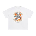 Skeleton Skateboarder Graphic T Shirt-INNBLAC Fashion Apparel