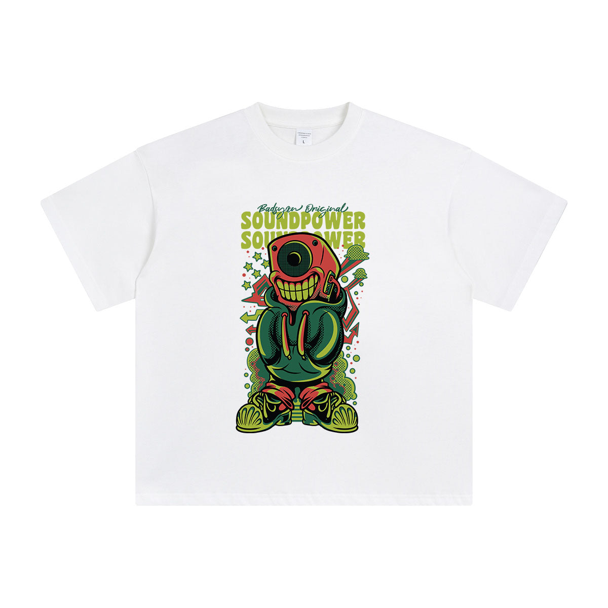 Sound Power Hip Hop T Shirt-INNBLAC Fashion Apparel