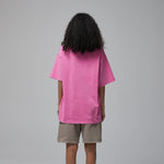 Women's Stone Wash Distressed Tee 8oz-INNBLAC Fashion Apparel