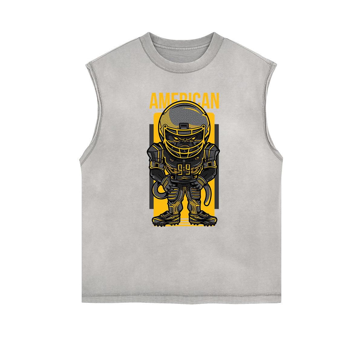 Camiseta sin mangas con estampado de dibujos animados de ropa urbana