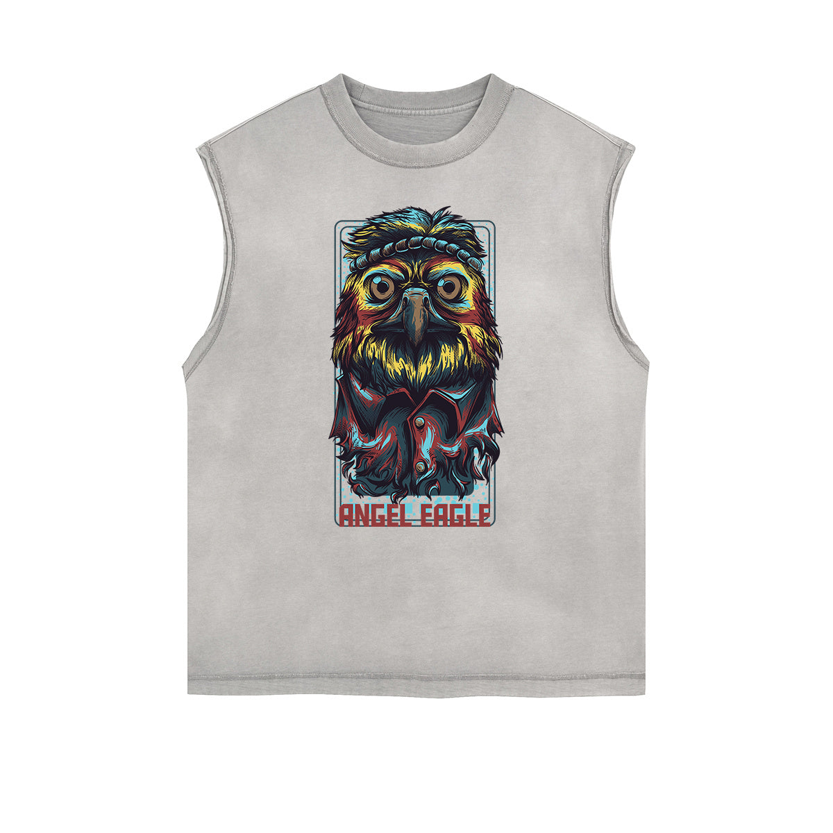 Camiseta sin mangas con estampado de dibujos animados de ropa urbana