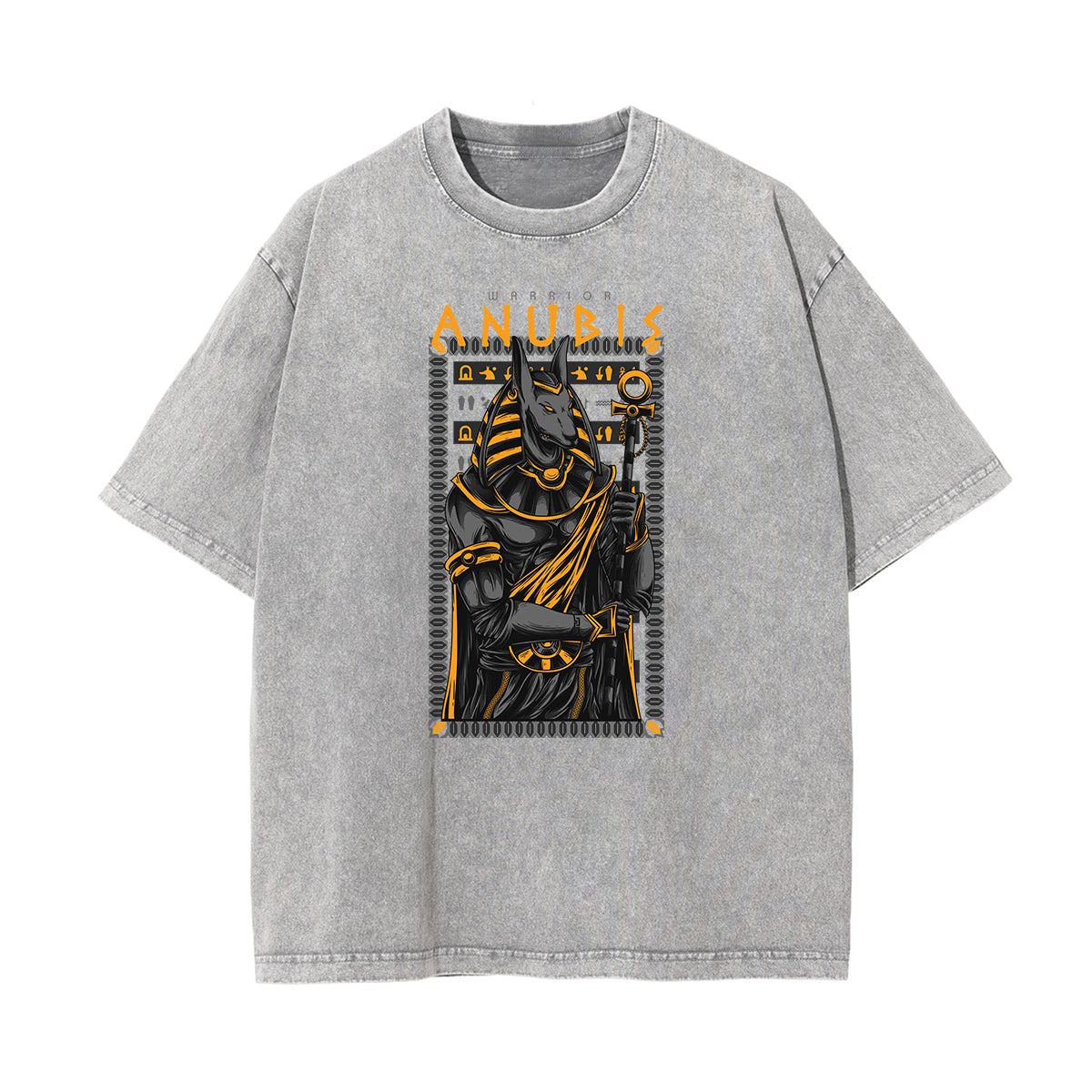 Streetwear Faded Cartoon Pattern Tee