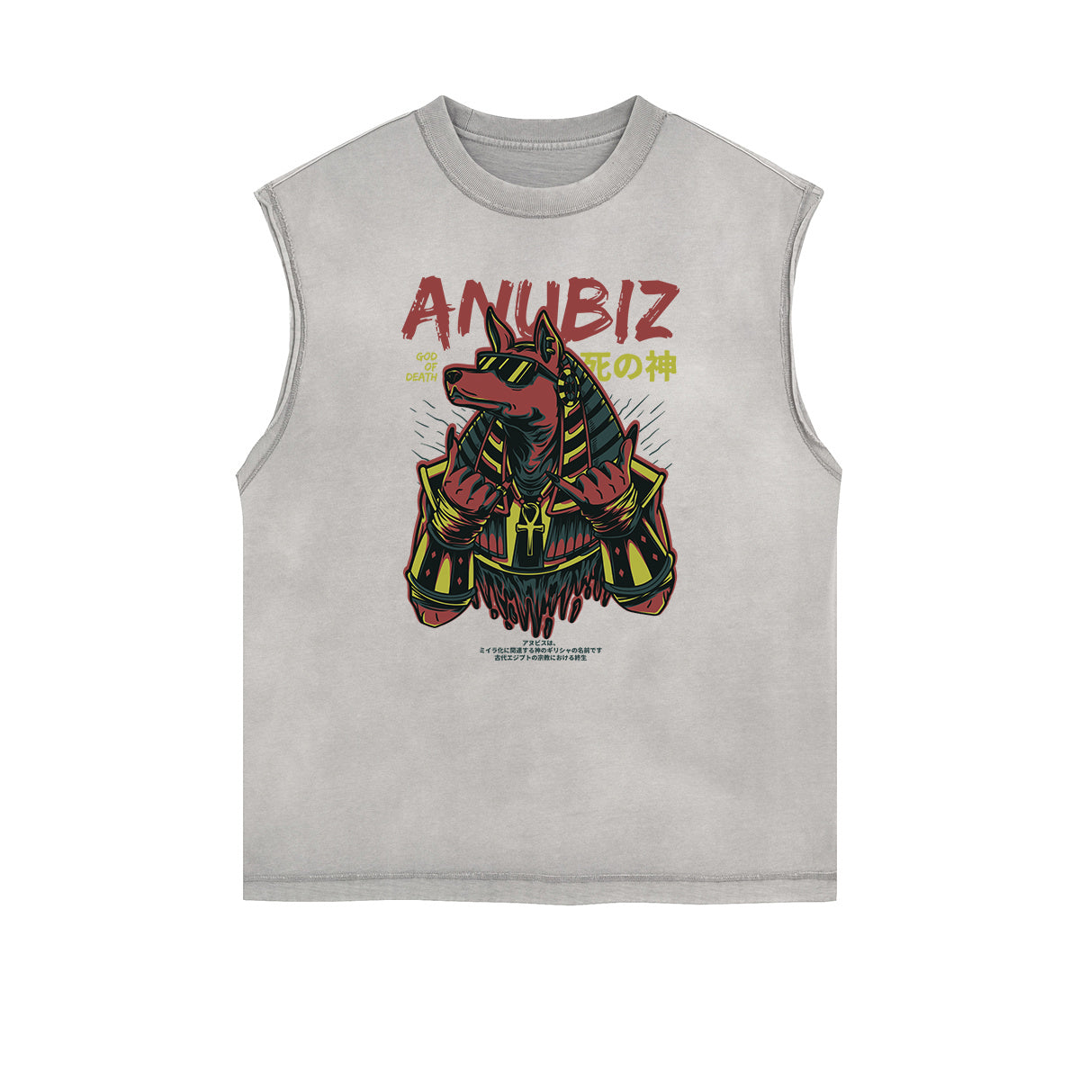 Camiseta sin mangas con estampado de dibujos animados de ropa urbana